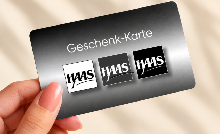 Freude schenken - mit der HAAS Geschenk-Karte!
